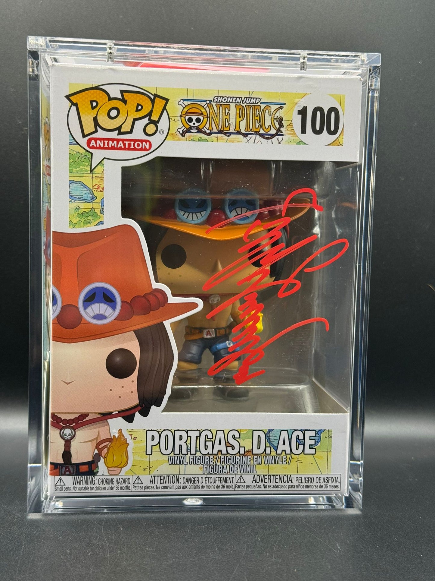 Portgas D Ace (JAPANESE VOICE SIGNED: Toshio Furakawa) - 100