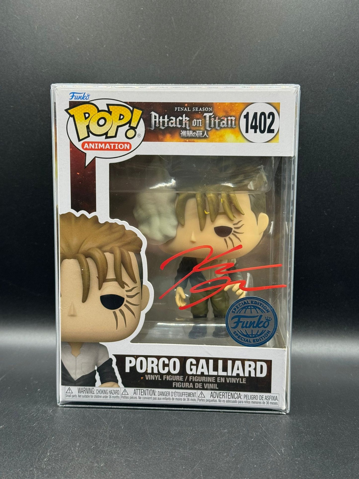 Porco Galliard (SIGNED: Kellen Goff) Funko Exclusive - 1402