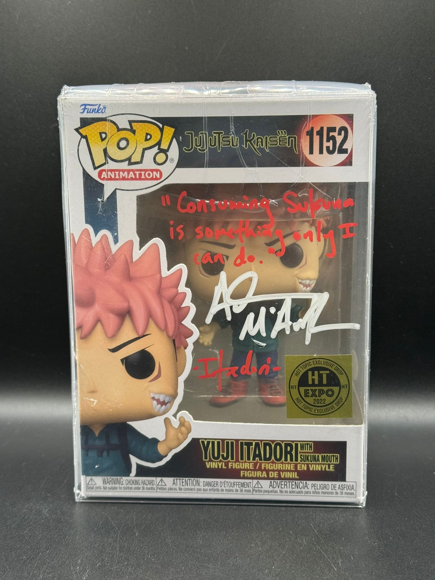 Yuji Itadori Sukuna Mouth (SIGNED: Adam McArthur) 2022 Hot Topic Expo - 1152