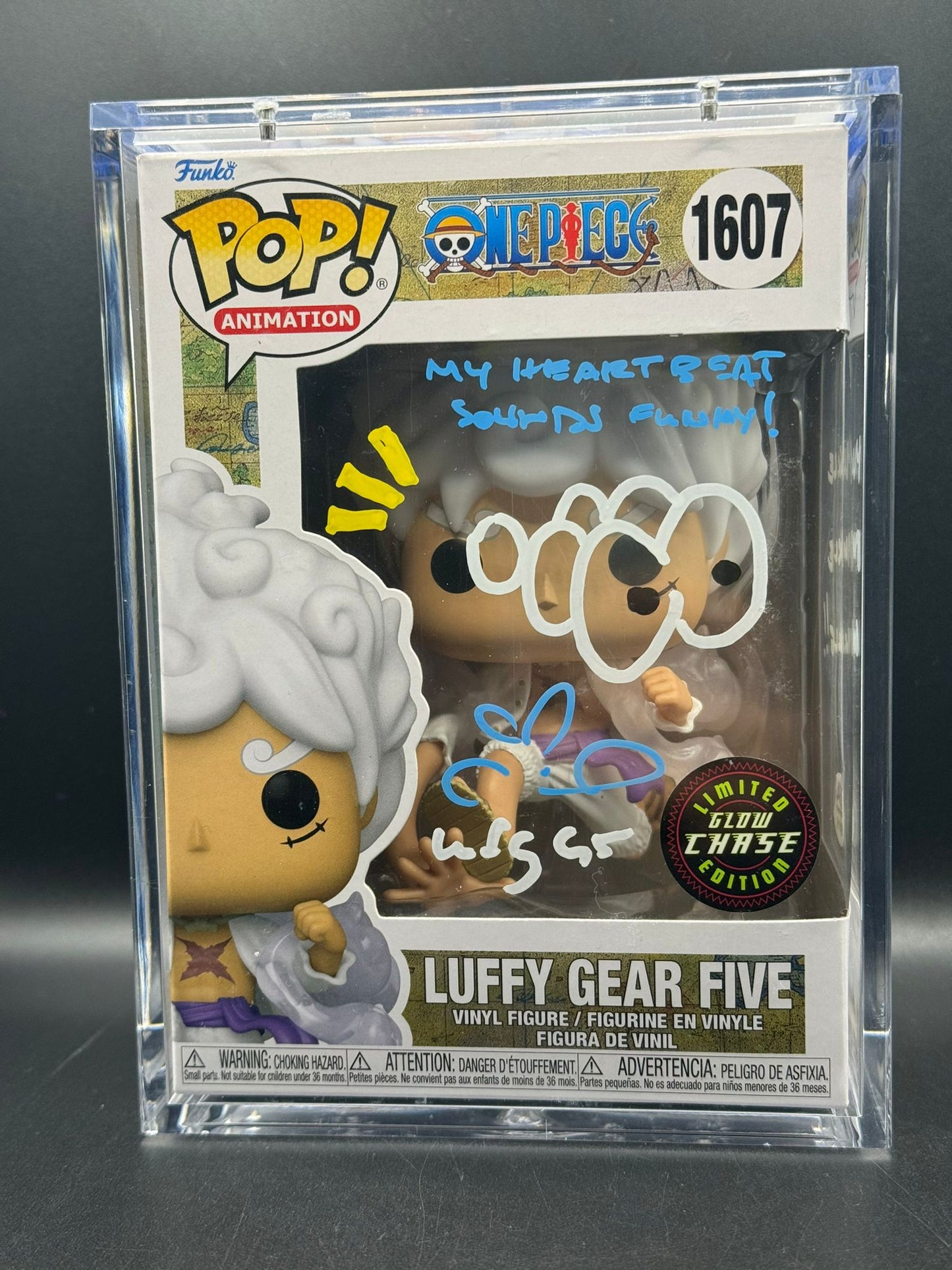 Luffy Gear Five (SIGNED: Collen Clinkenbeard) GLOW CHASE - 1607