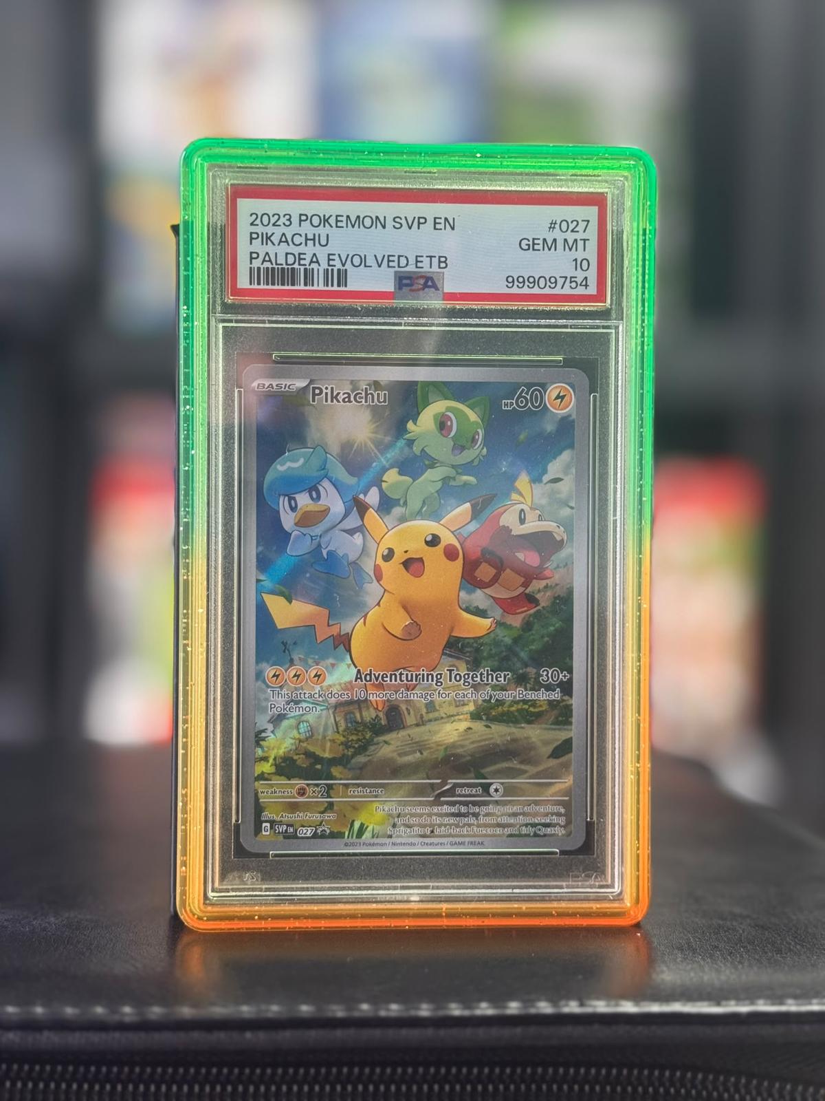 Pikachu SVP 027 – Promo Paldea Evolved ETB (2023) – PSA 10