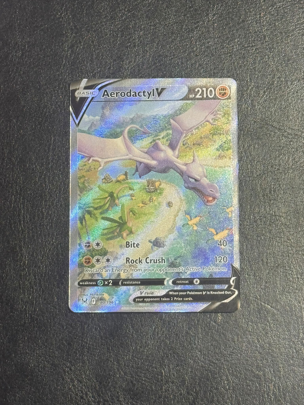 Aerodactyl V – 180/196 – Lost Origin (Alternate Full Art)