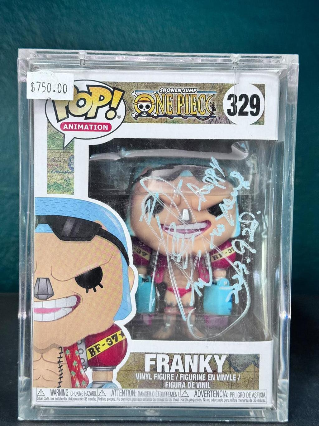 Funko Pop! Franky #329 – Firmado por Kazuki Yao (actor de voz japonés) – foto 2