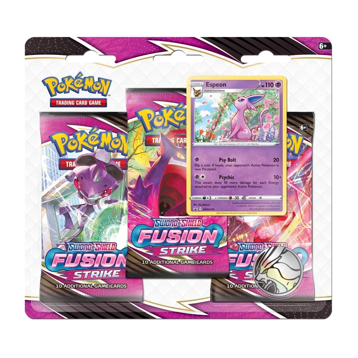 Pokémon TCG: Fusion Strike 3-Pack Blister – foto 1