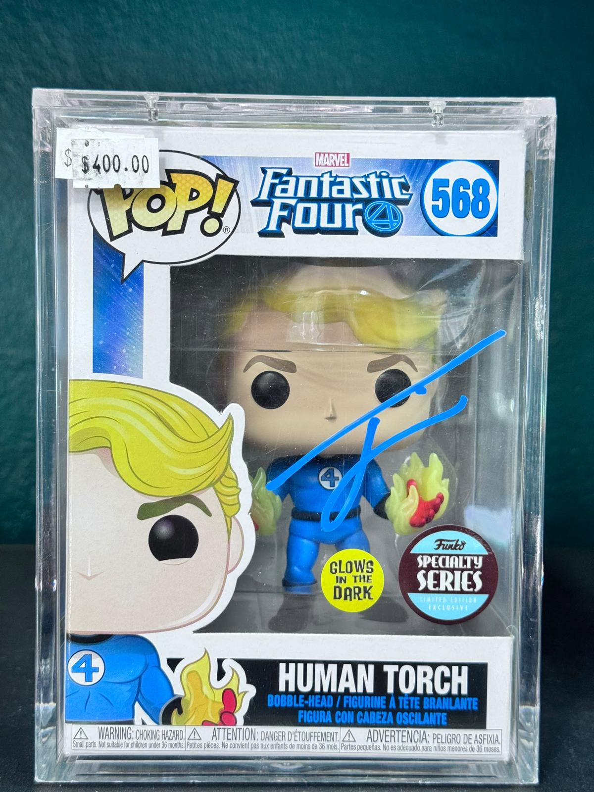 Funko Pop! Human Torch #568 – Firmado por Joseph Quinn – foto 1