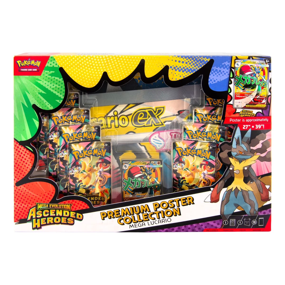 Pokémon TCG: Mega Evolution Ascended Heroes Premium Poster Collection (Lucario) – foto 1