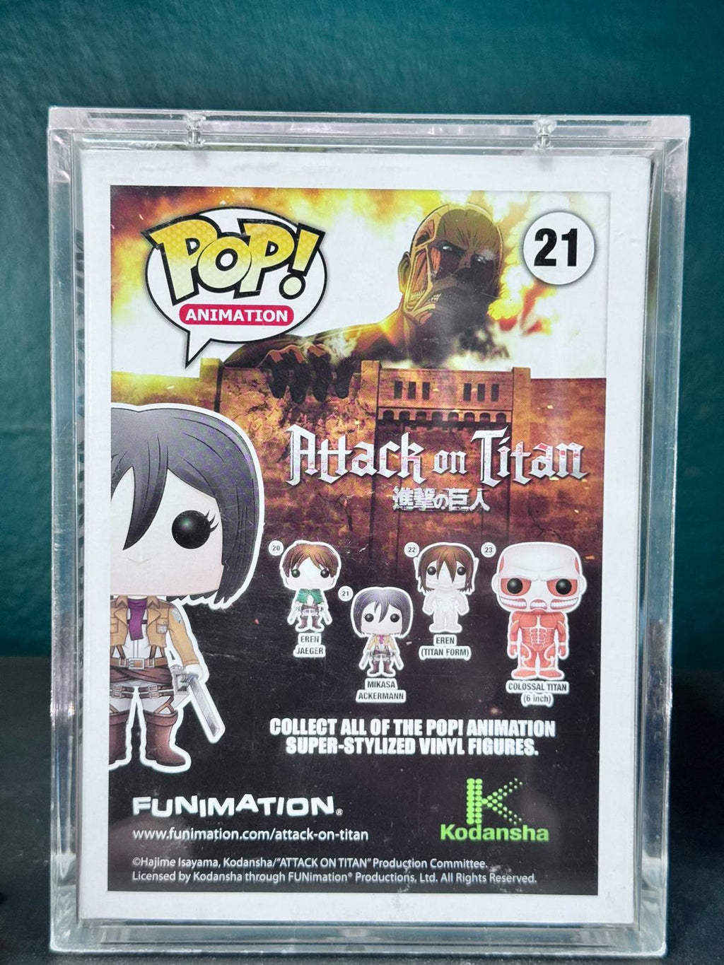 Funko Pop! Mikasa Ackerman #21 – Hot Topic Exclusive – Pre-Release – foto 2
