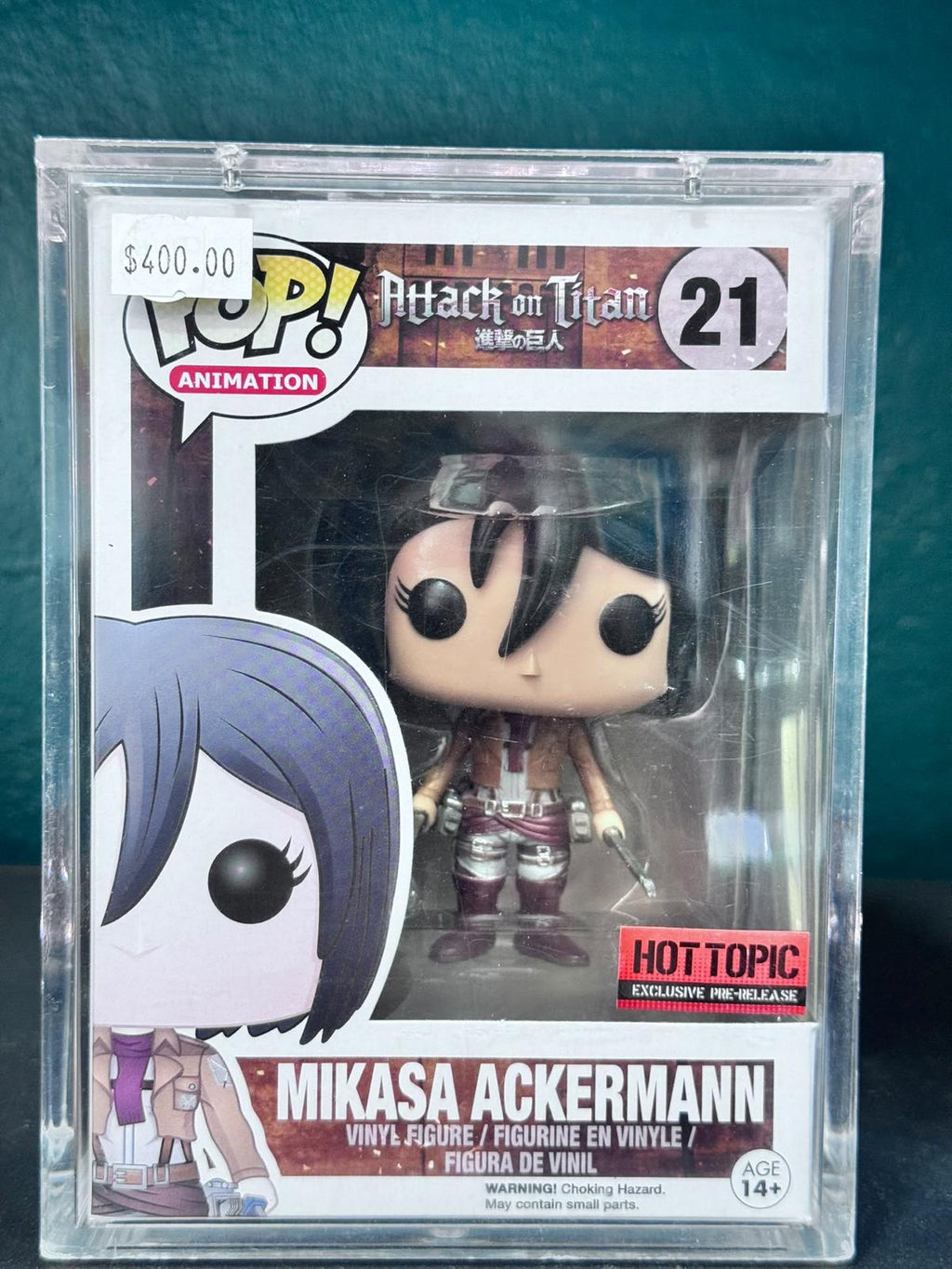 Funko Pop! Mikasa Ackerman #21 – Hot Topic Exclusive – Pre-Release – foto 4