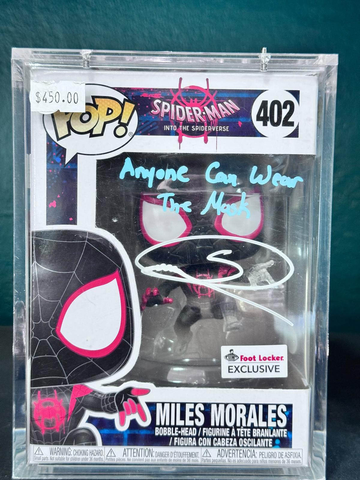 Funko Pop! Miles Morales #402 – Foot Locker Exclusive – Firmado por Shameik Moore – foto 1