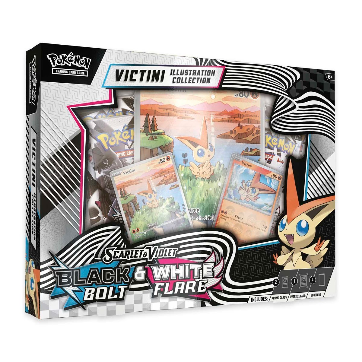 Pokémon TCG: Black Bolt & White Flare Victini Illustration Collection – foto 1
