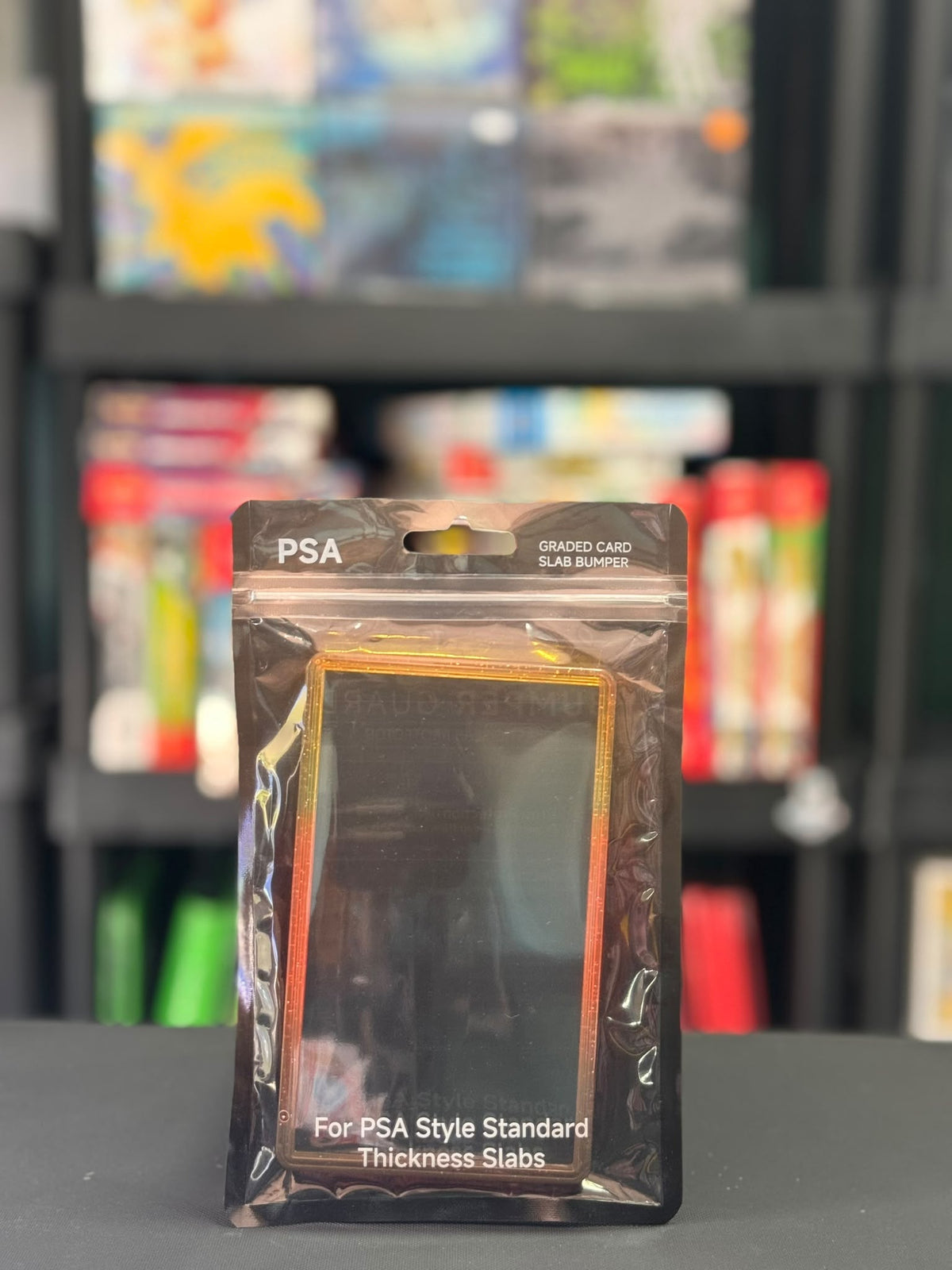Protector bumper para slab (tarjeta graduada) – Amarillo, naranja y marrón 1
